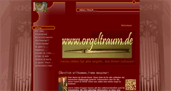 Desktop Screenshot of orgeltraum.de