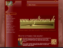 Tablet Screenshot of orgeltraum.de